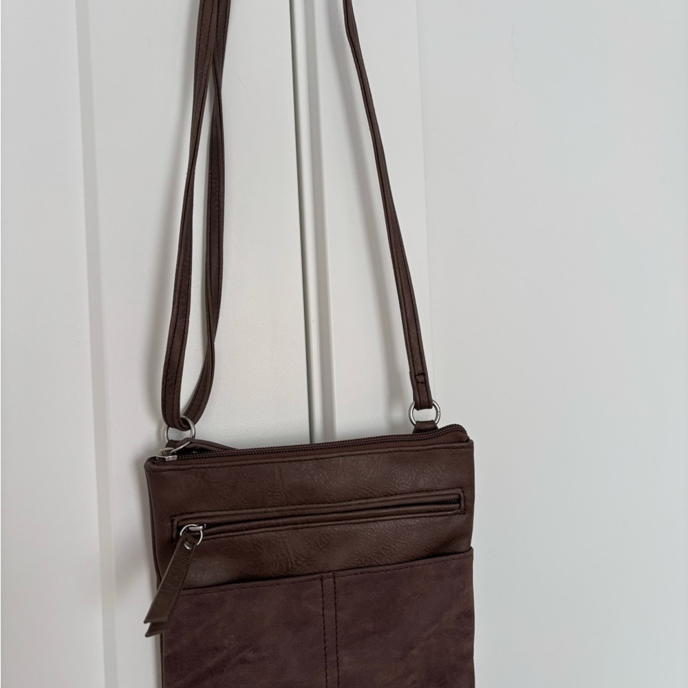 Brown Leather Crossbody Bag